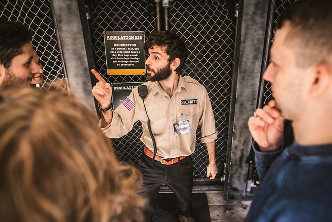 Alcotraz Prison Cocktail Experience in London - The prison actors carry the evening