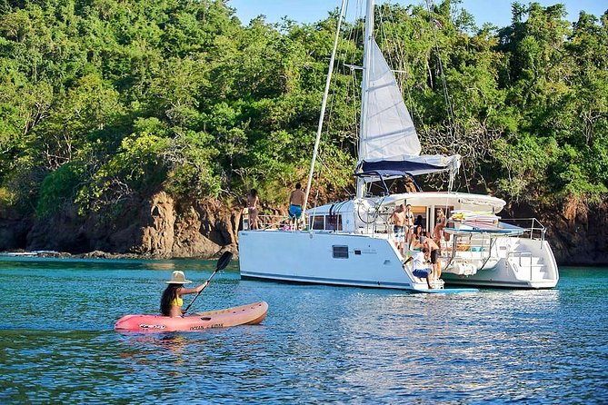All inclusive Catamaran Sunset Sail - (Drinks, Food, Snorkel) - Getting comfortable on the catamaran