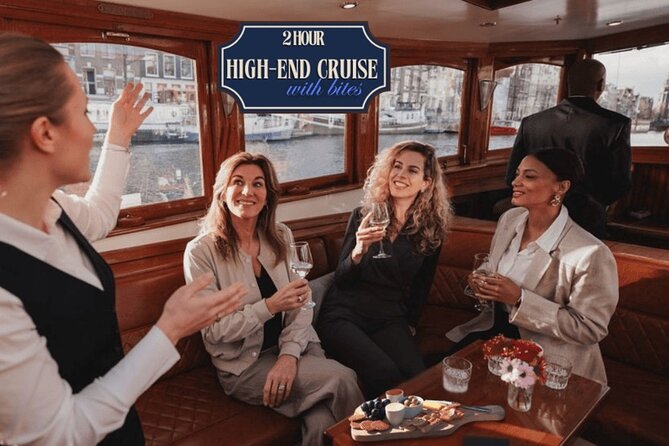 Amsterdam 2 Hour Small-Group Canal Cruise with Dutch Snacks & Bar - Anne Frank House and Westerkerk from the water
