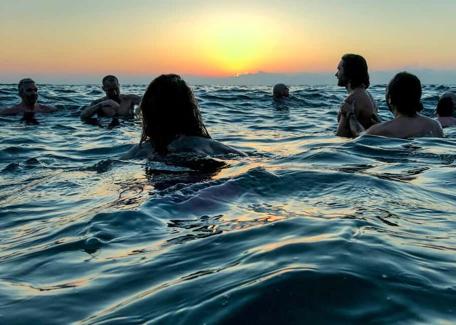 AQUA SPLASH SUNSET : Mega Slide & Cocktail & Swimming - A Short Boat Ride With Plenty Packed In