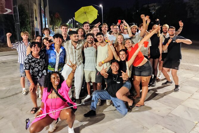 Athens Pub Crawl with 1hr Open Bar & VIP Nightclub Access - Psirri: street art, tavernas, and late-night bars