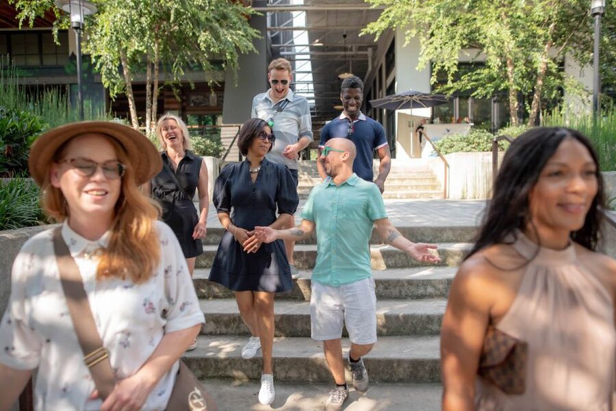 Atlanta Beltline Cocktail and Bites - Hotel Clermont closes the walk with skyline views