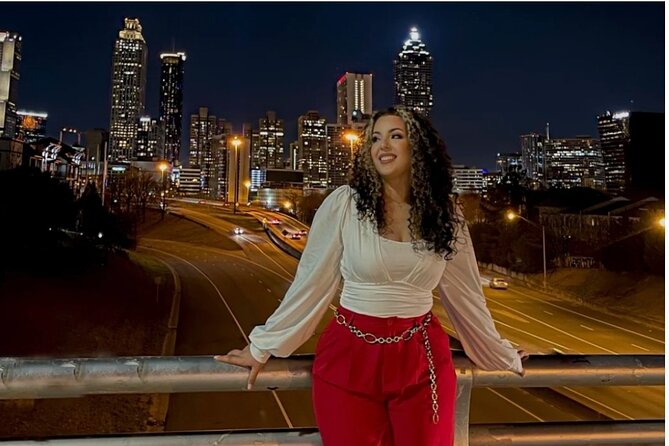 Atlanta Nightlife Tour by Private Car Service - The Ferris wheel and Atlanta from above
