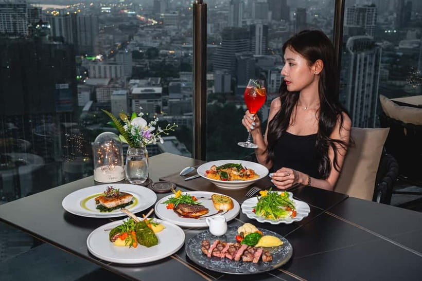 Bangkok: Cielo Sky Bar & Restaurant Rooftop - The 360-Degree View Is the Real Show