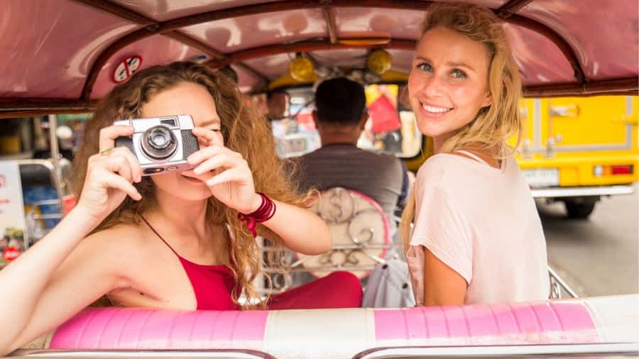 Bangkok: Lebua Sky Bar & China Town Street Food by Tuk Tuk - Wat Suthat, Sao Chingcha, and the flower market
