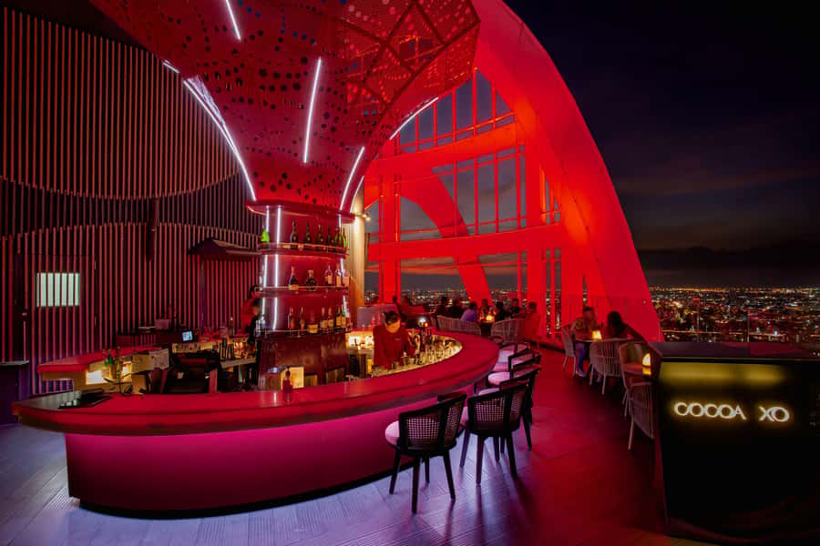 Bangkok: Red Sky 57th Floor COCOA XO Bar - Choosing your seat and settling in