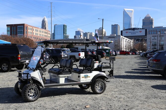 Bar Crawl on a Rollin Disco Ball Golf Cart in Charlotte - Brigid’s Irish Pub brings whiskey and a relaxed mood