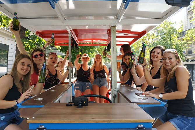 Beer Bike Bar Tour - The Champs-Elysées from an open-air seat