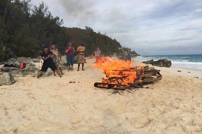 Bermuda Beach Bonfire with Dark and Stormy Cocktail Included - The Dark and Stormy cocktail