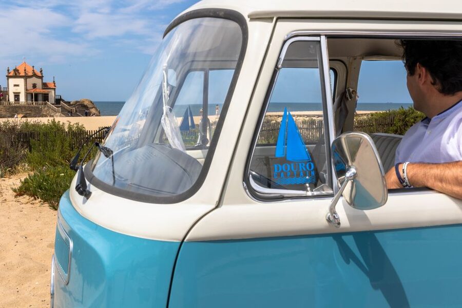 Best views to Porto from Gaia. VW Kombi tour with cocktail - The high view at old Seca do Bacalhau