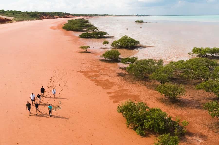 BROOME: DINOSAUR ADVENTURE CRUISE - With Tapas and Cocktail - Dampier Creek with sparkling wine and platters