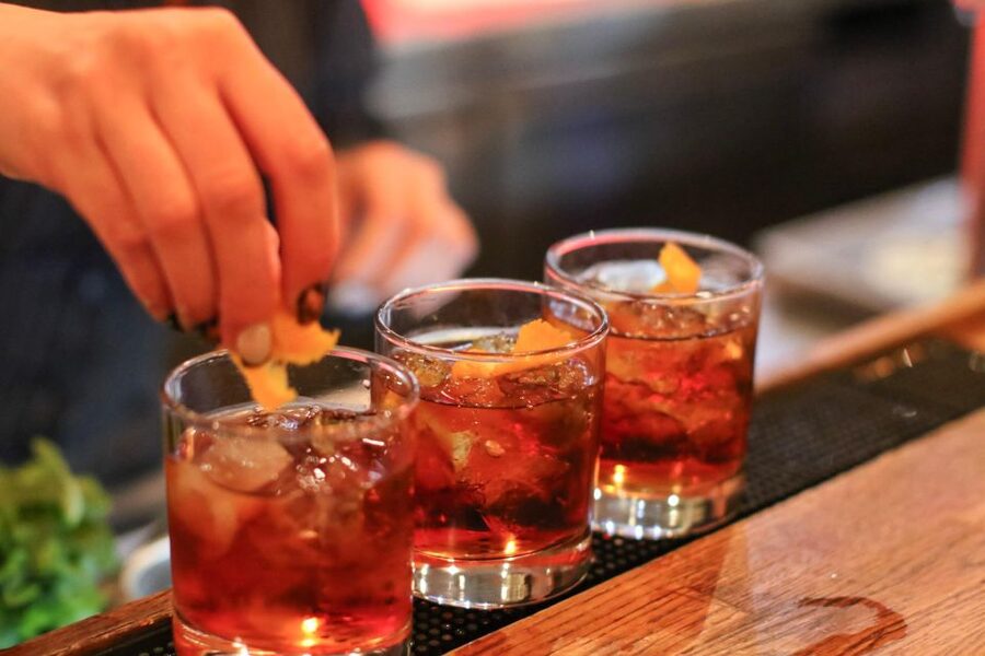 Budapest: Bar Crawl Tour with Local Drinks - Klauzál tér, where the evening settles into its rhythm