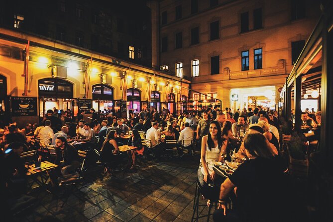 Budapest Night Tour with Drinks, Ruin Bars and Club - Gozsdu Udvar and the Jewish Quarter at night