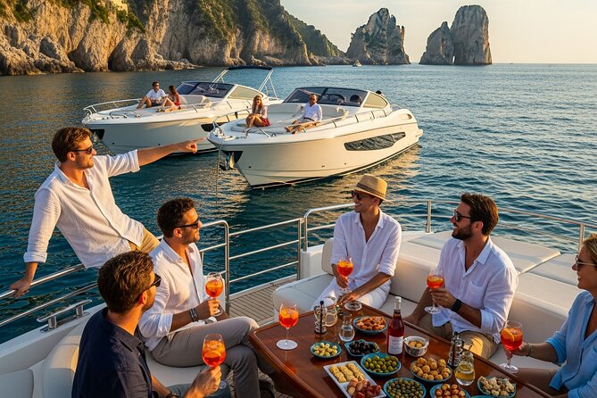 Capri in a Day: Boat Tour + City Visit + Free Bar + Brunch - The Saints Grotto and Green Grotto