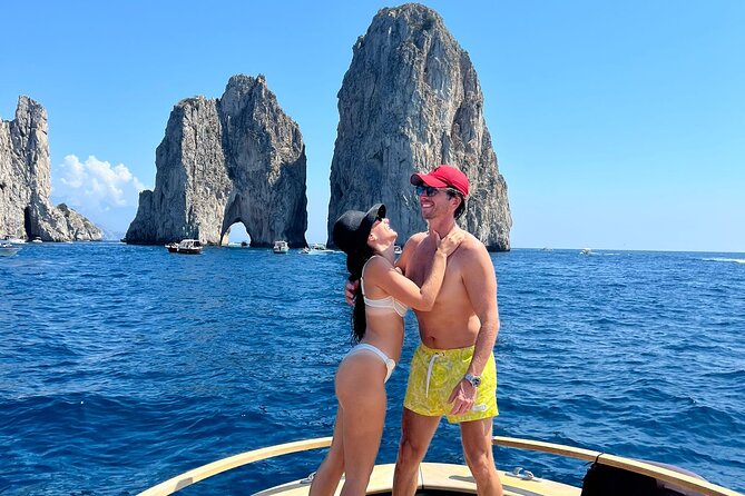 Capri in a Day: Boat Tour + City Visit + Free Bar + Brunch - White Grotto and Red Grotto
