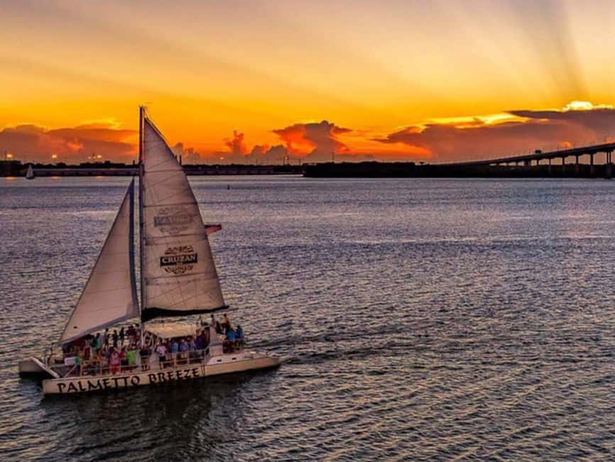 Charleston Harbor Sunset Cruise with Music & Onboard Bar - The two-hour route through Charleston Harbor