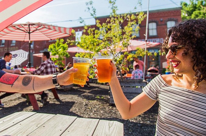 Charlotte Private Brewery/Bar Crawl - The brewery route and the first beer