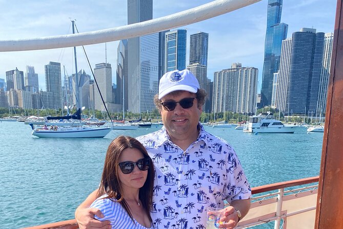 Chicago River Cocktail Cruise - The Wrigley Building and the first great photo stop