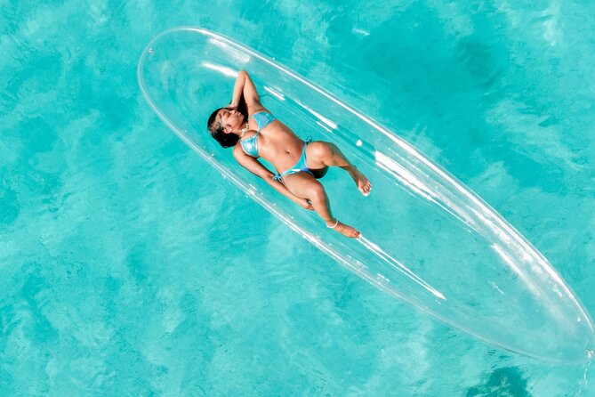 Clear Kayak Photoshoot+Free Cocktail Nassau, Bahamas - Changing in the shade before getting on the water