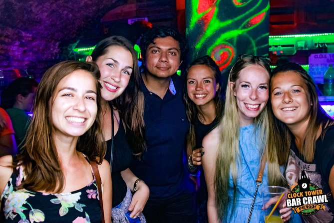 Clock Tower Bar Crawl ending at Prague's BIGGEST rooftop CLUB - Starting in the old wine cellar
