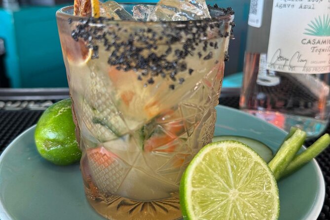Cocktail Making in Cozumel Mexico - Smashing, Seasoning, and Judging Your Guacamole