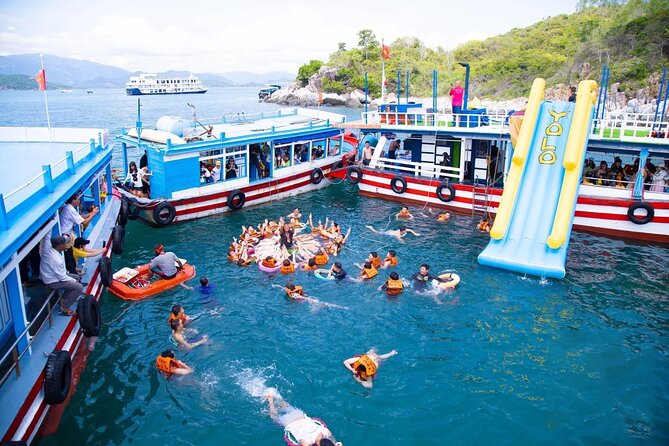 Coral Reef Snorkeling and Floating Bar Party from Nha Trang - The floating bar turns the boat into a water playground