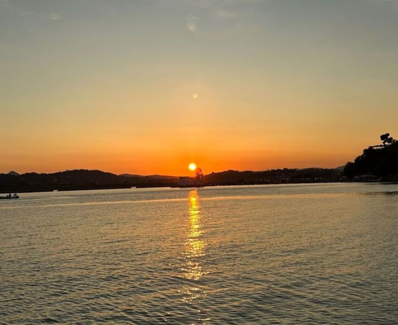 Corfu: Sunset Cruise on Classic Boat with Cocktails & Snacks - Pontikonissi and the sunset viewpoint