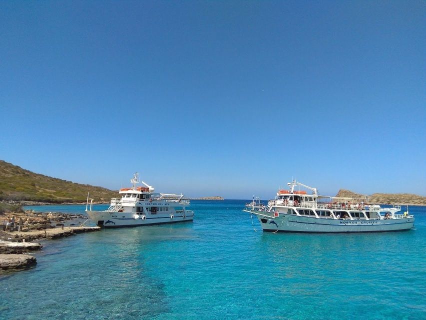 Crete: Mirabello Bay Cruise with Onboard Cocktail - Skistra Bay for snorkeling and a cocktail