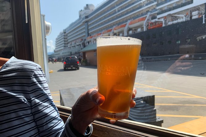 Cruisin' and Boozin' - 90 minute Historical Walking Tour of Sites and Bars - The Sourdough Bar and its shipwreck wall