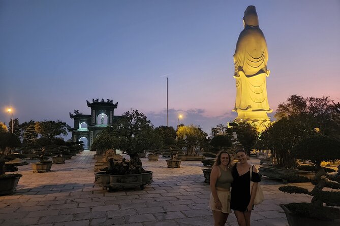 DA NANG NIGHTLIFE Tour with MARBLE MOUNTAIN & LADY BUDDHA STATUE, DRAGON BRIDGE - Lady Buddha on Son Tra Peninsula