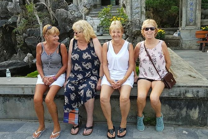 DA NANG NIGHTLIFE Tour with MARBLE MOUNTAIN & LADY BUDDHA STATUE, DRAGON BRIDGE - Vietnamese dinner and local food