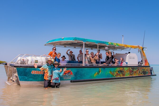 DINOSAUR ADVENTURE CRUISE - With Beachside Tapas and Cocktails - Arriving at the dinosaur trackway