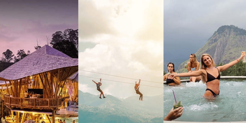 Ella Ravana Pool Club Dip & Dine+2 Free Cocktails!+Zipline - Two hours beside Ella’s heated pool