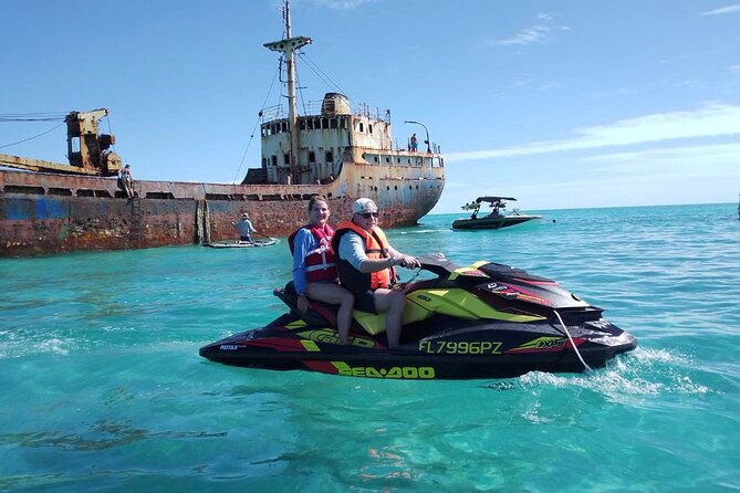 FAMOUS SHIPWRECK, Tiki Bar & Iguana Island Private Jet Ski Tour - Who gets the best value from the $478.99 price