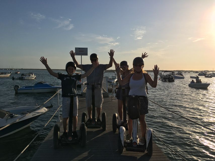 Faro: Sunset Segway Tour with Cocktails - Learning to control the Segway