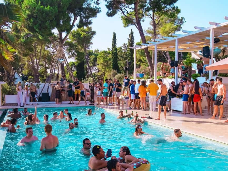 From Split: Brač Island Beach Bar and Pool Party - Key points to know before booking