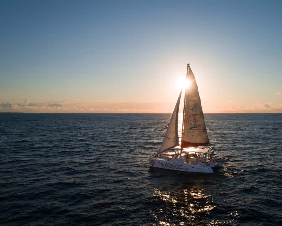 Grand Baie: Cocktail & Sunset Catamaran Cruise - Finding the Wind Dancer at Grand Baie