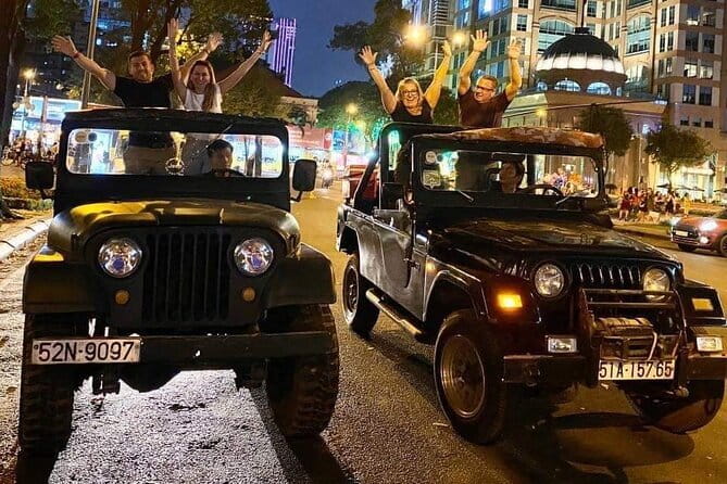 Jeep Tour Saigon By Night : FRESH SEAFOOD, STREET FOOD & SKY BAR - Meeting at 6 p.m. near the Opera House