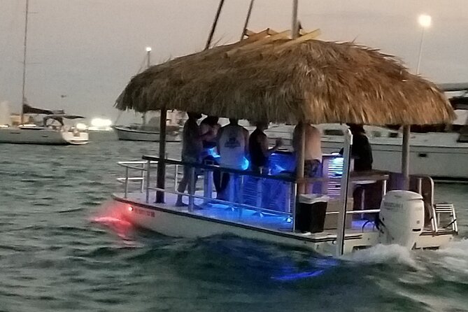 Key West: Private Sunset Cruise on an Authentic Tiki Bar Boat - Fleming Key and the return to Garrison Bight