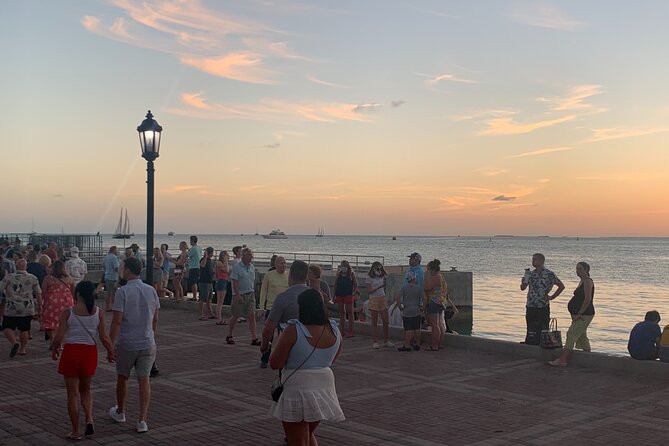 Key West Waterfront Cocktail Walk to Mallory Square’s Sunset Celebration! - El Meson de Pepe and the approach to sunset