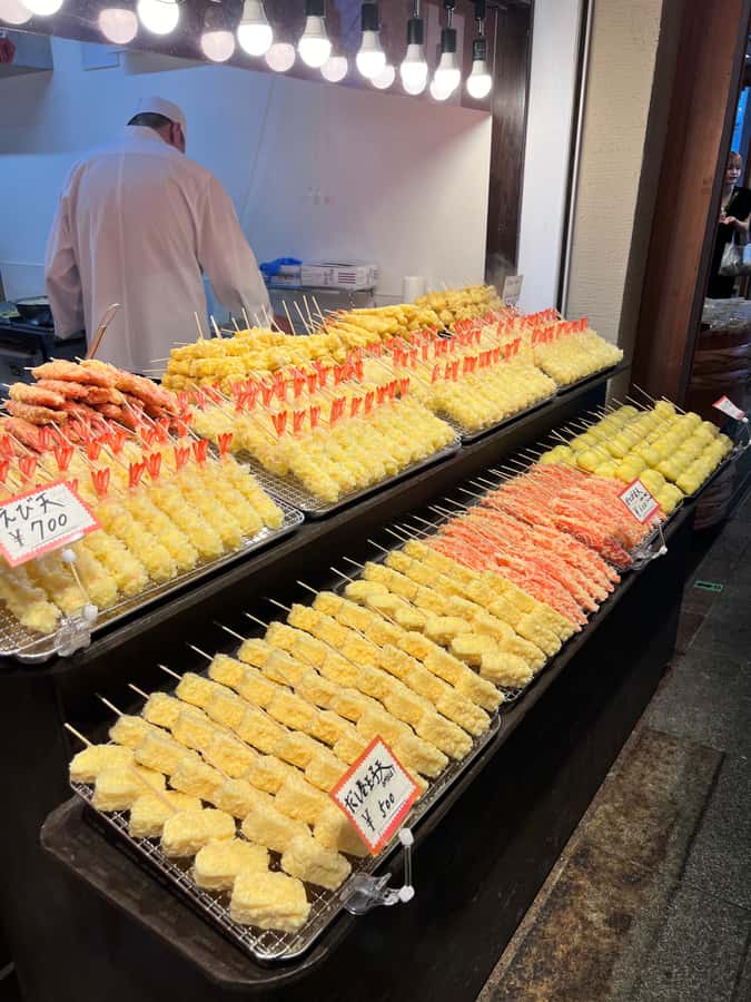 Kyoto: Food and Drink Bar Hopping Tour with Local Guide - Your first stop: choosing food that fits you