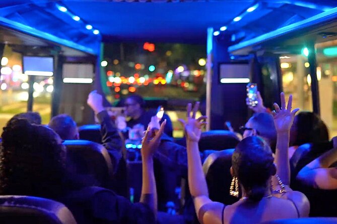 LA: TMZ Hollywood Nightlife Bar and Club Tour with Onboard DJ - The DJ keeps the ride moving