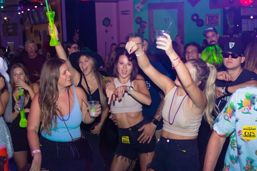 Las Vegas Fremont Street Bar Crawl (party bus add-on option) - The optional bus ride to a Strip venue