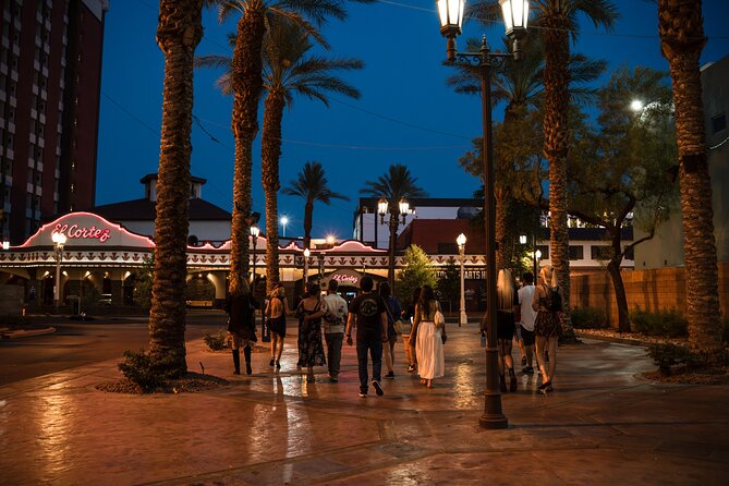Las Vegas Night Tour Soiree-Burlesque, Cocktails, Keepsake Flask - Why this Fremont Street evening feels different
