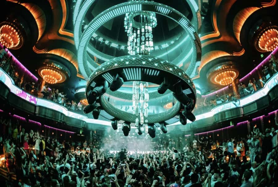 Las Vegas: VIP Club Crawl with Party Bus and Drinks - Riding the party bus along Las Vegas Boulevard