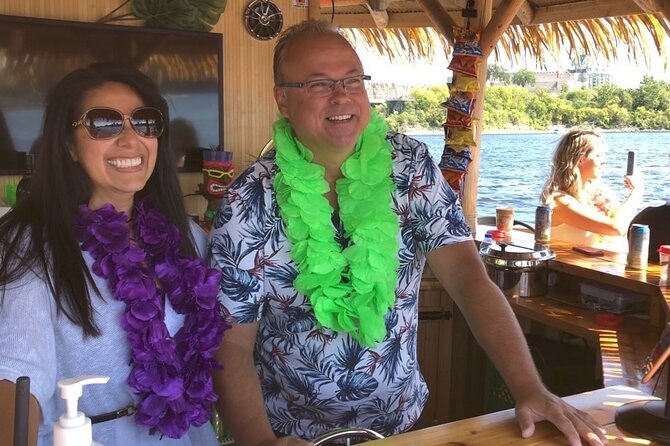 Lilo Floating Tiki Bar on the Ottawa River - Drinks, food, and the onboard atmosphere