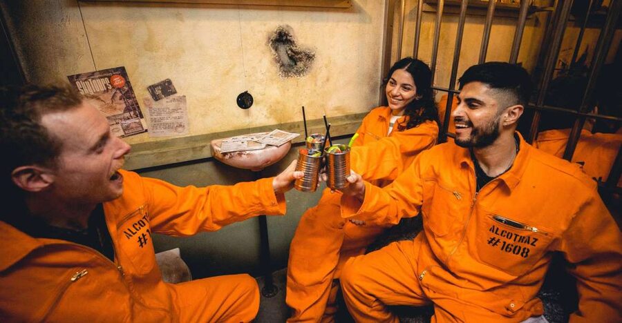 London: Alcotraz Immersive Prison Cocktail Experience Ticket - Four drinks built around your bottle