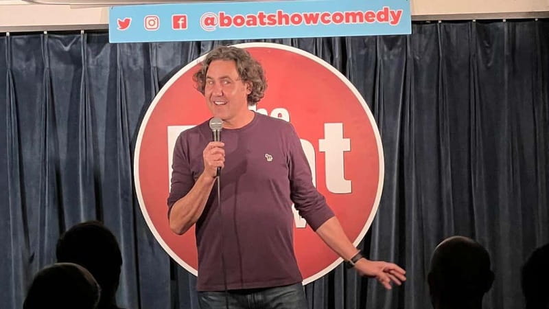 London: Boat Show Comedy Ticket with After-Show Nightclub - A Boat, a Beer Garden, and a Night of Stand-Up