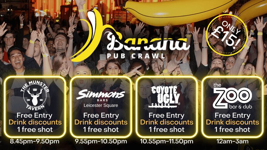 London : Central London Bar Crawl with discounts on drinks - Finishing at The Roxy