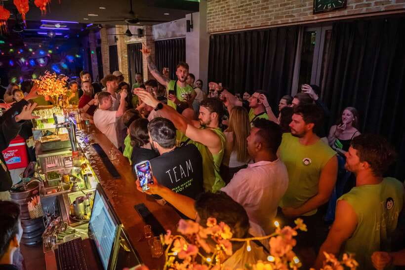 Mad Monkey Hoi An Pub Crawl-Free shot on arrival at each bar - What the $9 price really buys you